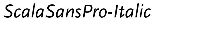 ScalaSansPro-Italic