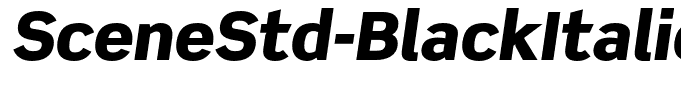SceneStd-BlackItalic
