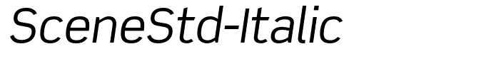 SceneStd-Italic