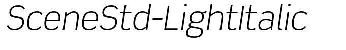 SceneStd-LightItalic