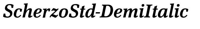 ScherzoStd-DemiItalic
