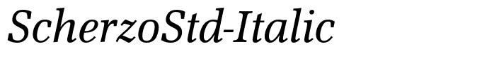ScherzoStd-Italic