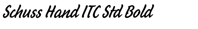Schuss Hand ITC Std Bold