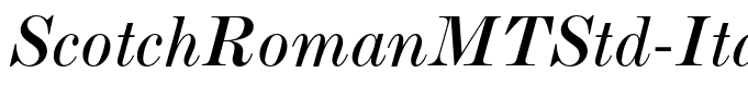 ScotchRomanMTStd-Italic