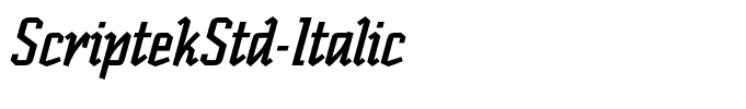 ScriptekStd-Italic