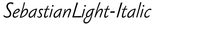 SebastianLight-Italic