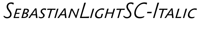 SebastianLightSC-Italic