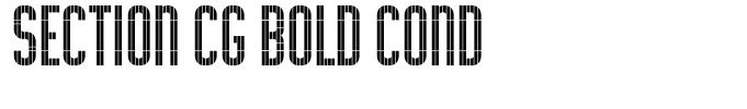 Section CG Bold Cond