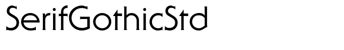 SerifGothicStd