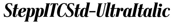 SteppITCStd-UltraItalic