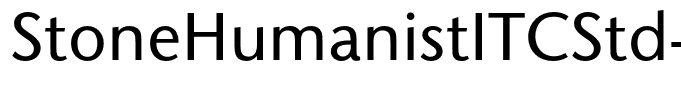 StoneHumanistITCStd-Medium