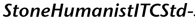 StoneHumanistITCStd-SemiItalic