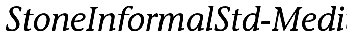 StoneInformalStd-MediumItal