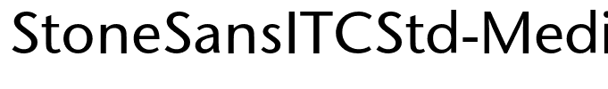 StoneSansITCStd-Medium