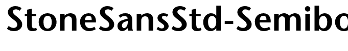 StoneSansStd-Semibold