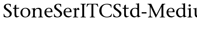 StoneSerITCStd-Medium