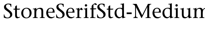 StoneSerifStd-Medium