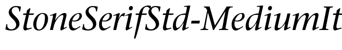 StoneSerifStd-MediumItalic