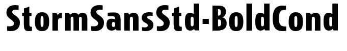 StormSansStd-BoldCond