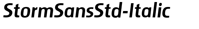 StormSansStd-Italic