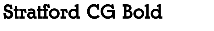 Stratford CG Bold