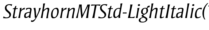 StrayhornMTStd-LightItalic(1)