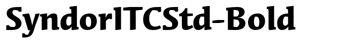 SyndorITCStd-Bold