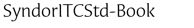 SyndorITCStd-Book