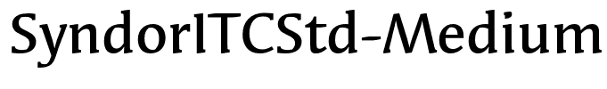 SyndorITCStd-Medium