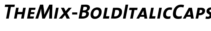 TheMix-BoldItalicCaps