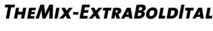 TheMix-ExtraBoldItalicCaps