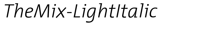 TheMix-LightItalic