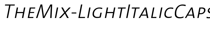 TheMix-LightItalicCaps