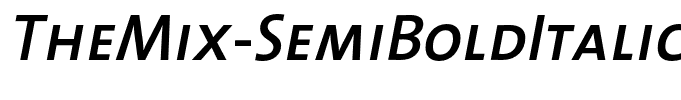 TheMix-SemiBoldItalicCaps