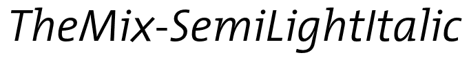 TheMix-SemiLightItalic