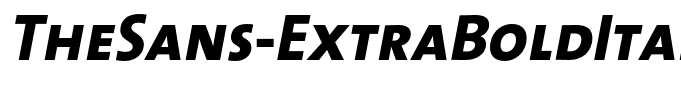 TheSans-ExtraBoldItalicCaps