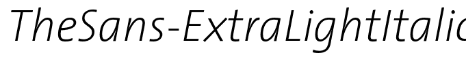 TheSans-ExtraLightItalic