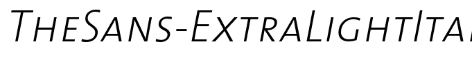TheSans-ExtraLightItalicCaps
