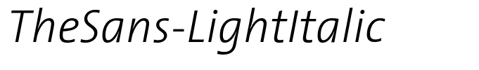 TheSans-LightItalic