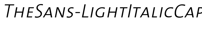 TheSans-LightItalicCaps