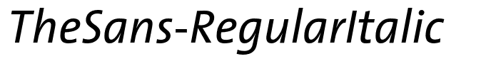 TheSans-RegularItalic