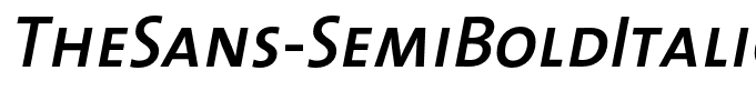 TheSans-SemiBoldItalicCaps