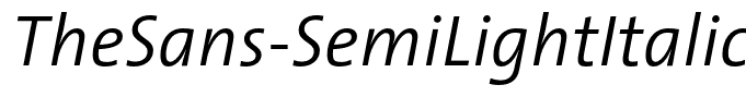 TheSans-SemiLightItalic