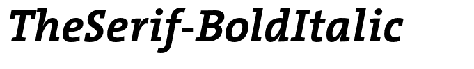 TheSerif-BoldItalic