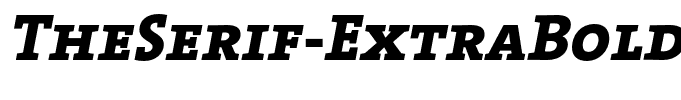TheSerif-ExtraBoldItalicCaps