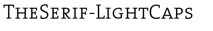 TheSerif-LightCaps