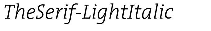 TheSerif-LightItalic
