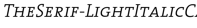 TheSerif-LightItalicCaps