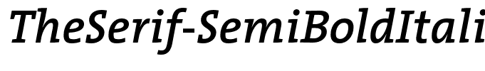 TheSerif-SemiBoldItalic