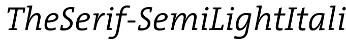 TheSerif-SemiLightItalic